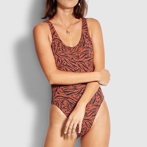 Seafolly Amazonia Retro Tank One-Piece Swimsuit (AU 10, US 6)